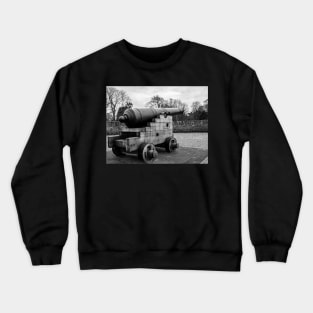 Medieval canon on the city wall of the Dutch city of Maastricht Crewneck Sweatshirt